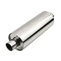 Silenziatore risonatore di scarico per auto, tubo centrale di scarico dritto da 2,5 pollici, rumori ad alto volume