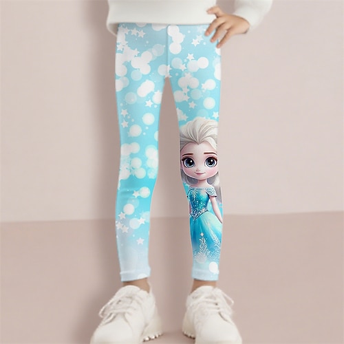 Mädchen 3D Cartoon Hose Leggings Frühling Herbst Niedlich Basic Kinder 4-12 Jahre Outdoor Lässig Täglich Normale Passform Image