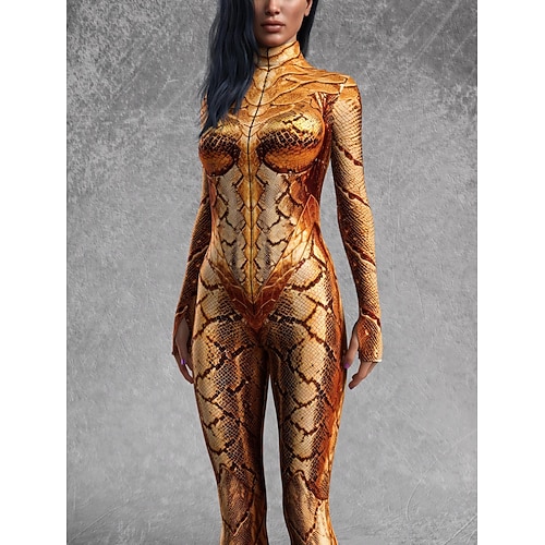 Gemusterte Zentai-Anzüge Cosplay Kostüm Bodysuit Drucken Karnevalskostüm Ganzkörperanzug Herren Damen Jungen Sexy Kostüm Halloween Kostüm für Leistung Party Maskerade Kinder Erwachsene