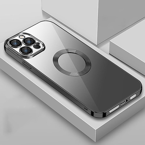 Handy Hülle Handyhüllen Für iPhone 17 Pro Max 17 Air 15 14 Pro Max Plus 13 12 11 Pro Max Mini Mit Magsafe Kameralinsenschutz Stoßfest Einfarbig TPU Image