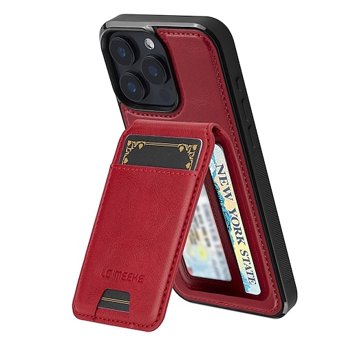 Handy Hülle Handyhüllen Für iPhone 17 Pro Max 17 Air 16 15 14 Pro Max Plus 13 12 11 Pro Max Mini Rückseite Mit Ständer Magnetisch Kartenfach Retro TPU PC Image