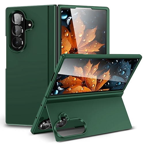 Handy Hülle Handyhüllen Für Samsung Galaxy Z Fold 7 Z Fold 6 Z Fold 5 Z Fold 4 Rückseite Ständer Stoßfest Retro PC Image