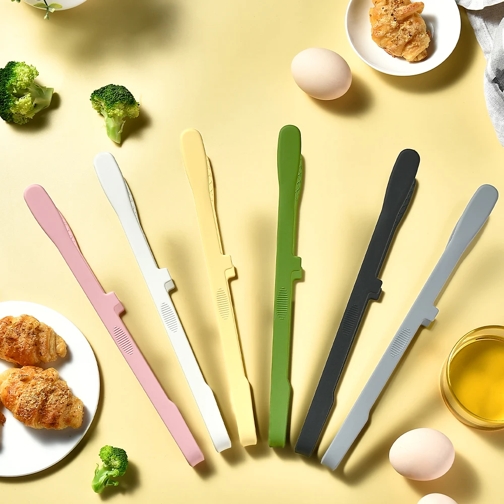1Pc Küche Zange Silikon Grill Zange Clip BBQ Grill Fleisch Zange Kochen Pinzette für Lebensmittel Utensilien Küche Zubehör Image