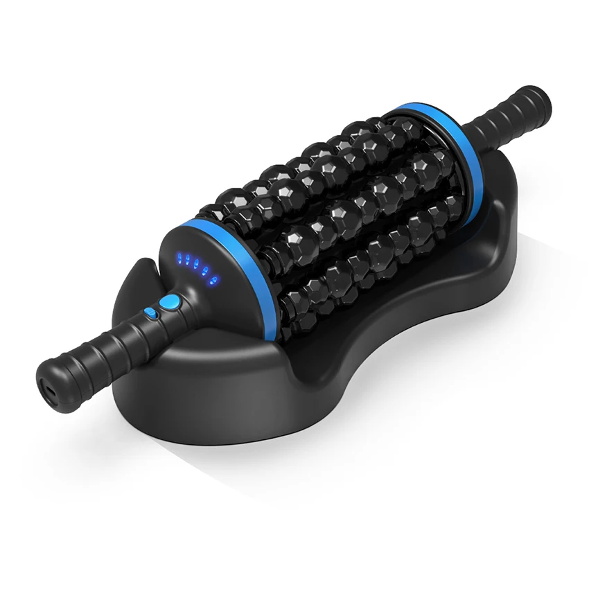 Masseur corporel à rouleau sans fil, vibrations de Relaxation du Fascia musculaire, exercice de Fitness à domicile, Relaxation abdominale et des jambes, soulage la douleur