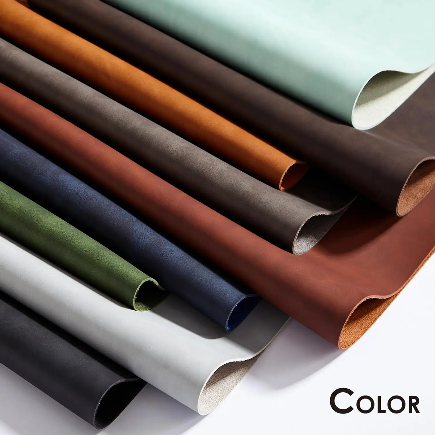 YSAGI Leder-Schreibtischunterlage - Rutschfeste PU-Schreibtischmatte für Büro und Zuhause, große Mausunterlage und Tastatur-Schreibtischmatte für Schreibtische Image