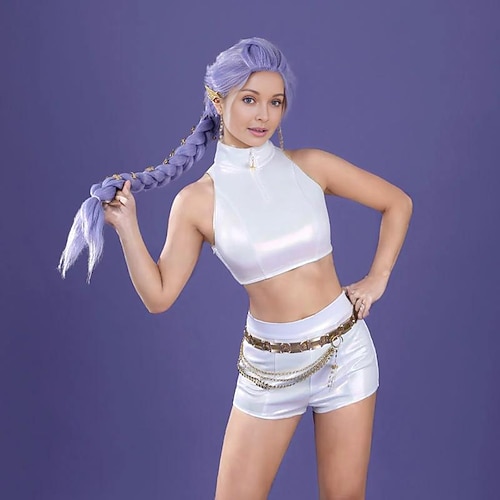 Von koreanischen Idolen inspiriert Idol Popstar Kostüm Festkleidung Virtuelles Idol for Damen Erwachsene Halloween Karneval Leistung Comic-Konzert Anime Expo Image