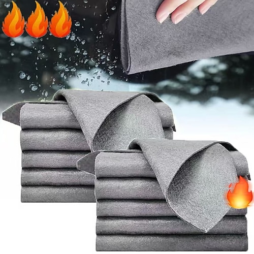 Verdicktes magisches Reinigungstuch, super saugfähiges Mikrofasertuch zur Glasreinigung, streifenfreies Spiegeltuch, keine Wasserflecken, Haushaltsputzlappen Image