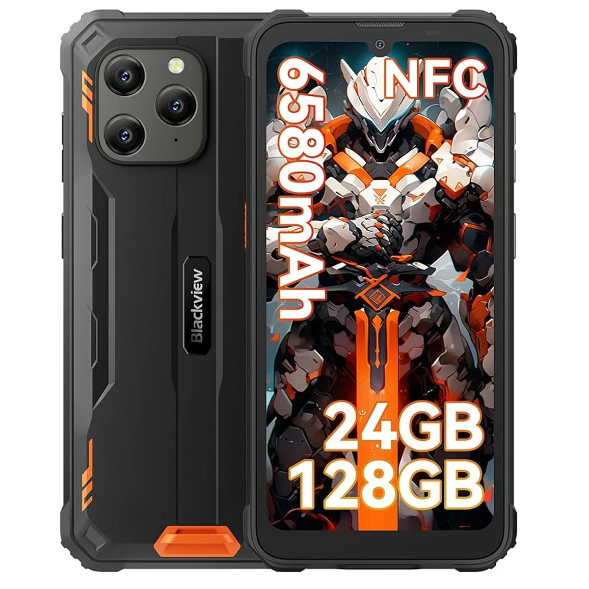 Blackview BV5300 Plus Téléphone portable extérieur 8 Go + 128 Go, smartphone robuste HD + Android 6,1