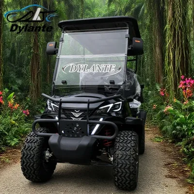 Super Discount Elektrischer 45 km/h Vorwärtsgeschwindigkeit 6 Sitze Lithiumbatterie (72V120AH) Elektrischer Golfwagen Street Legal Custom Golf Cart