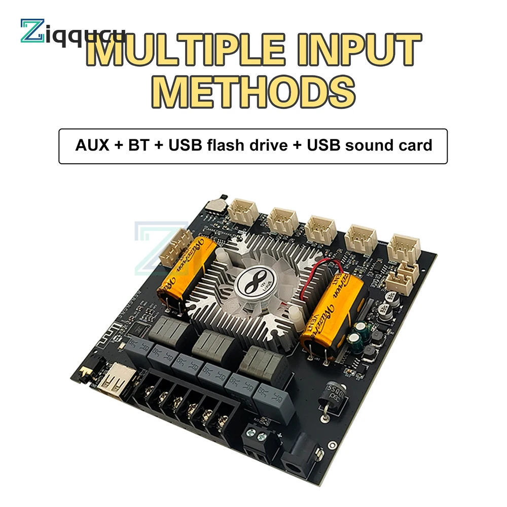 DC 16-38V ZK-AS21 Verbesserte 2,1 Kanal Power Audio Stereo Subwoofer Verstärker Bord 220W + 220W + 350W TPA3255 Bluetooth Amp Modul Image