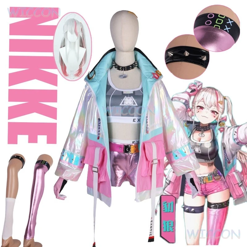 Spiel NIKKE Die Göttin des Sieges Schakal Cosplay Kostüm Mantel Hosen Schakal Cosplay Perücke Halloween Party Rolle Spielen Outfit Frauen Image