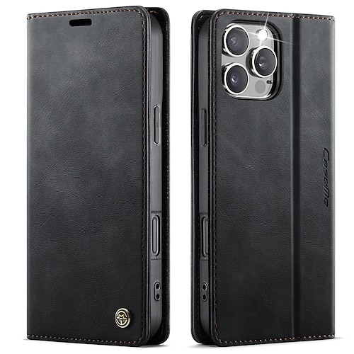 Handy Hülle Handyhüllen Für iPhone 17 Pro Max 17 Air 16 15 14 Pro Max Plus 16e 13 Pro Max Mini Brieftaschenhülle Mit Ständer Magnetisch Kartenfach Retro TPU PU-Leder Image