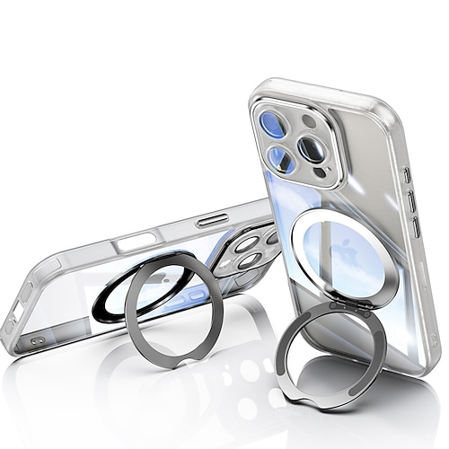 Handy Hülle Handyhüllen Für iPhone 17 Pro Max 17 Air 16 15 14 Pro Max 13 Pro Max Rückseite Magnetisch Ständer Stoßfest Rüstung TPU Image