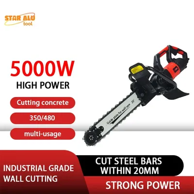 Concrete Chain Saw 350mm 480mm Electric Hand Saw for Stone Cement Granite Reinforced Concrete Wall Cutting Machine