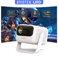 BYINTEK U90 Proiettore portatile DLP 700ansi Android 11 Wifi Smart 4K Video Supporto Home Theater con batteria per Camp Business