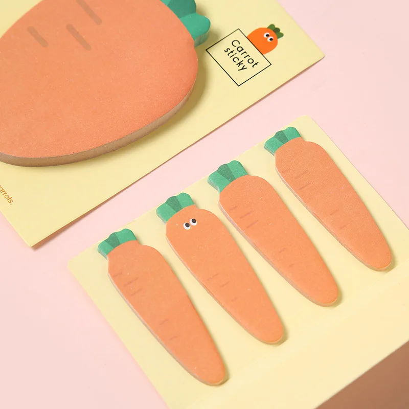 Karotte Niedlicher Notizblock Buch Notizblock Mark Student Memo Notiz Bürozubehör Kawaii Image