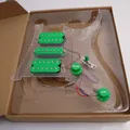 Set battipenna caricato precablato per chitarra con set di pickup Humbucker HSH, battipenna trasparente per chitarre RG, parti di ricambio