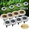 2-8 pièces LED énergie solaire disque lumière extérieure jardin solaire souterrain lumière pont lumière projecteur enterré solaire lampe à LED décor de jardin