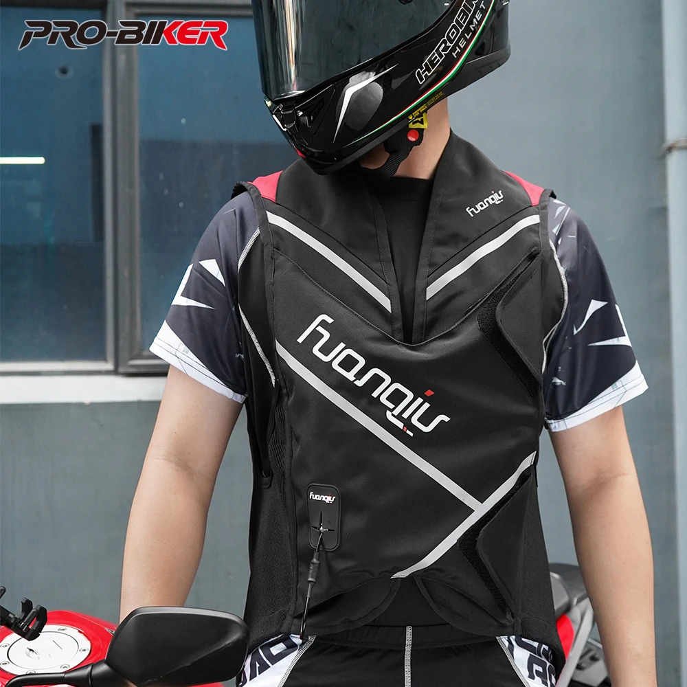 Motorrad Airbag Weste Motorrad Körper Rüstung Motor Air-bag Weste Reflektierende Motocross Reiten Airbag System Anti-herbst CE Schutz Image