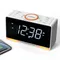 Alarm Clock Radio with Bluetooth, FM Radio, Dual Alarm, Sleep Timer, Snooze, Auto & Manual Dimmer, USB Charger and Night Light