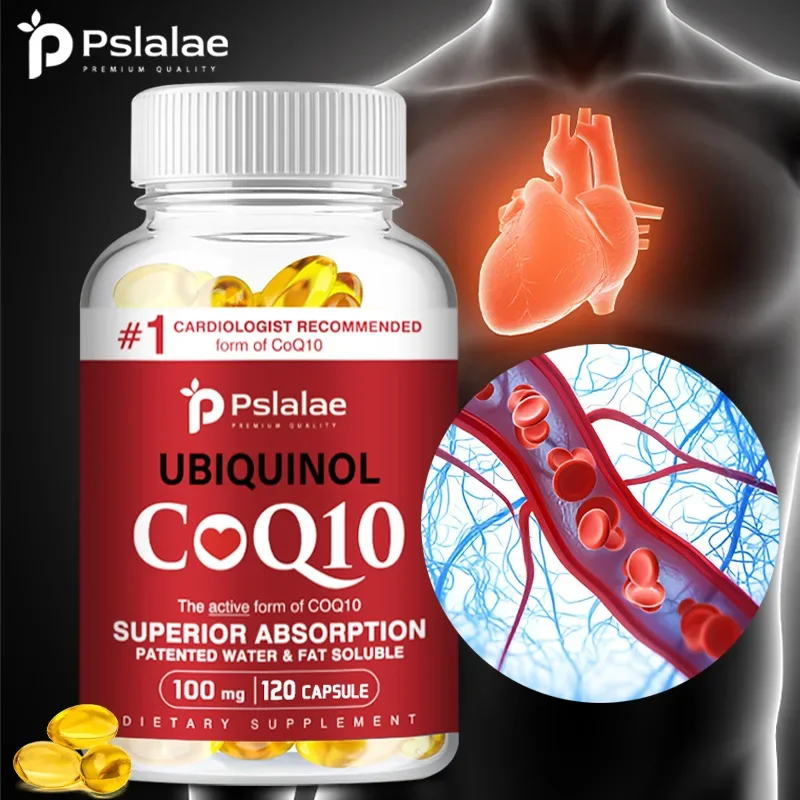 CoQ10 Capsules 100mg - Provides Energy To Support Joint Health Promotes Cardiovascular Health