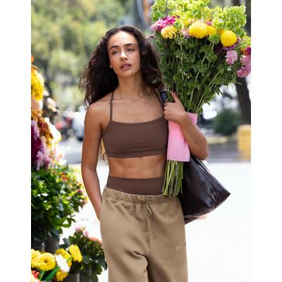 Bershka Quick-Dry & Breathable Strappy Top Women S Brown