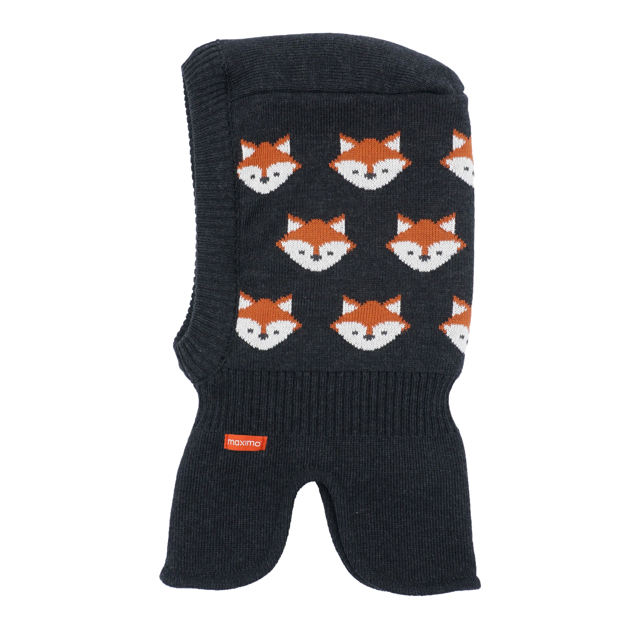 Schlupfmütze MAXIMO, Baby, Gr. 53, carbonmeliert, Strick, Baumwolle, gemustert, mehrfarbig, Casual, Mützen, Baumwolle, gefüttert, wärmend, doppelt gestrickt, ausgenähtes Halsteil Image
