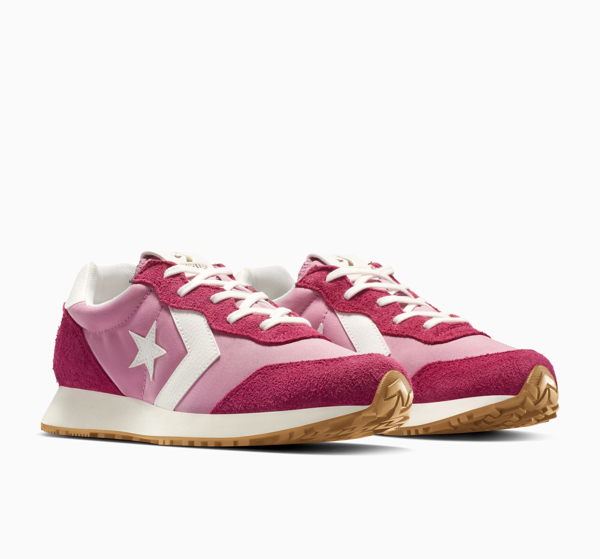 Sneaker CONVERSE "CONVERSE OMEGA TRAINER", Gr. 40, rosa (cliffside rose, sporty berry), Leder, Schuhe