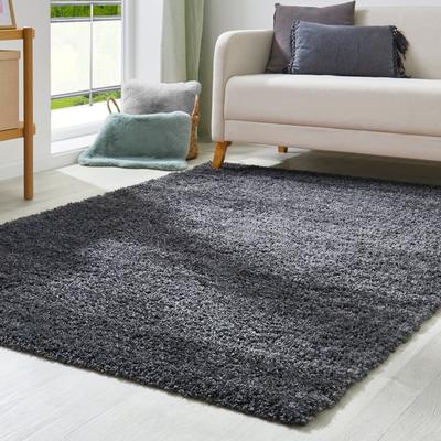 Hochflor-Teppich ANDIAMO "Chicago", grau (anthrazit), B:120cm H:40mm L:170cm, Obermaterial: 100% Polypropylen, Teppiche, Uni Farben, weich & kuschelig, ideal im Wohnzimmer & Schlafzimmer Image