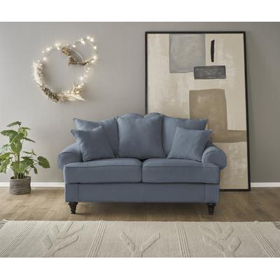 2-Sitzer HOME AFFAIRE "WESTMINSTER", blau (marineblau), B:170cm H:95cm T:100cm, Sofas, mit Federkern-Polsterung Image