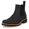 Chelseaboots ECCO "ELAINA", Damen, Gr. 38, schwarz, Leder, casual, Schuhe, Schlupfboots, Herbstboots, Stiefelette mit Stretcheinsätze