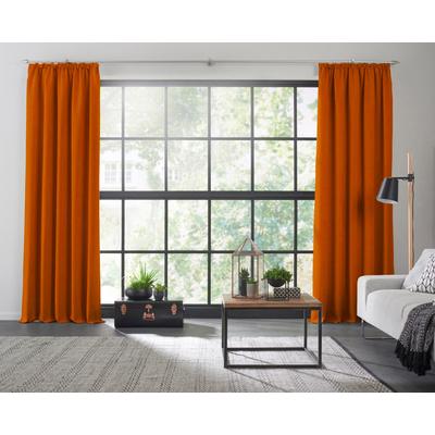 Vorhang WIRTH "Dim out", orange (terra), B:142cm H:175cm, Polyester, Gardinen, nach Maß Image