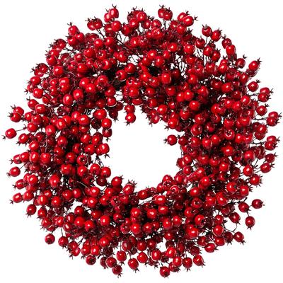 Dekokranz CREATIV DECO "Weihnachtsdeko rot", rot, Ø:55cm, Kunststoff, Dekokränze Image