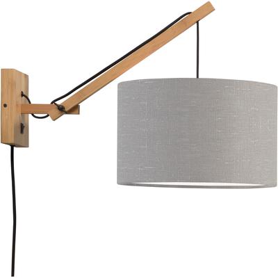 GOOD & MOJO Wandleuchte "Andes", grau (hellgrau), Ø 32cm H: 43cm, Lampen Image