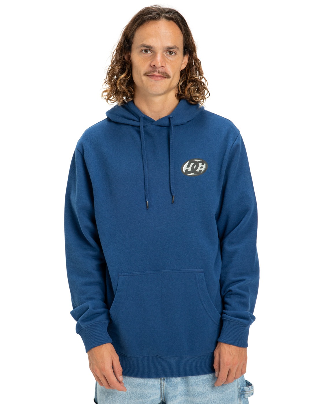Kapuzensweatshirt DC SHOES "Fast Bubble", Herren, Gr. XL, blau (estate blau), 55% Baumwolle, 25% Baumwolle, 20% Polyester, Sweatshirts