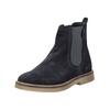 Stiefelette KICKERS "Kickers Stiefelette Veloursleder/Textil", Damen, Gr. 40, blau (marine), Veloursleder, Textil, casual, Schuhe