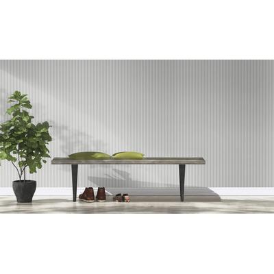 Vinyltapete RASCH "Vliestapete Trianon XIII mit Streifen", silber, B:53m L:10,05m, Vlies, Tapeten, Streifen Image