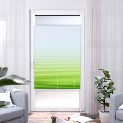 Plissee K-HOME "Farbverlauf Sunrise", grün (grün, weiß), B:85cm H:130cm, Plissees Image