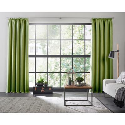 Vorhang WIRTH "Dim out", grün, B:142cm H:145cm, Polyester, Gardinen, nach Maß Image
