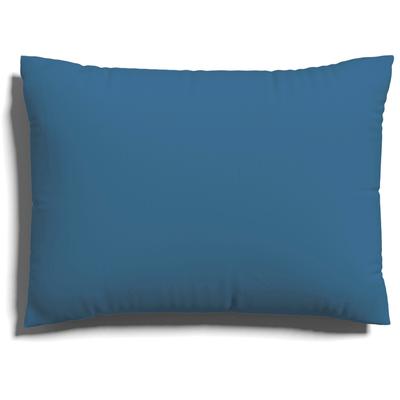 Kissenbezug SCHLAFGUT "EASY Jersey", blau (blau mid), B:60cm L:80cm, Jersey, Obermaterial: 100% Baumwolle, Kissenbezüge, Kissenhülle mit Reißverschluss, weich und saugfähig, Kissenbezug Image