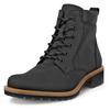 Schnürboots ECCO "ELAINA", Damen, Gr. 37, schwarz, Nubukleder, klassisch, Schuhe, Schnürstiefelette, Boots mit Profilsohle