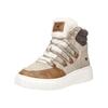 Sneaker MUSTANG SHOES "Mustang Shoes Sneaker Lederimitat/Textil", Damen, Gr. 39, grau (taupe), Lederimitat, Textil, casual, Schuhe