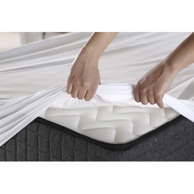 Spannbettlaken CASATEX "Jersey-Elasthan", rot, B:90-100cm L:200-220cm, Jersey, Obermaterial: 96% Baumwolle, 4% Elasthan, Laken, mit Elasthan Image