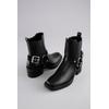 Westernstiefelette ANISTON SHOES, Damen, Gr. 38, schwarz, Lederimitat, modisch, Schuhe, Cowboyboots, Blockabsatz, mit Stretcheinsatz - NEUE KOLLEKTION