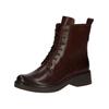 Schnürstiefelette CAPRICE "Caprice Stiefelette Leder", Damen, Gr. 36, braun (dunkelbraun), Leder, casual, Schuhe
