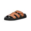 Pantolette PAVEMENT "Pavement Pantoletten Leder", Damen, Gr. 41, schwarz (schwarz, braun), Leder, casual, Schuhe