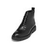 Stiefelette MARC O'POLO "aus gebürstetem Kalbleder", Damen, Gr. 45, schwarz, Obermaterial: 100% Leder (Rind), unifarben, Schuhe