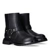 Bikerboots TOMMY HILFIGER, Kinder, Gr. 38, schwarz, Synthetik, modisch, Schuhe, Biker Boots, Winterboots mit Blockabsatz