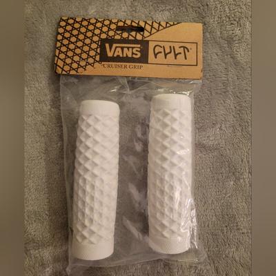 Vans Other | Vans Cult Cruiser Grips With Vans Waffle Pattern For Track Or Bmx Bikes | Color: White | Size: Os