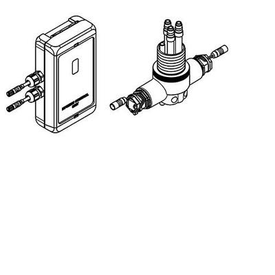 KWC Aquarotter Hygieneeinheit, F5, AP, LABS-konform, f. Einhebel-Standbatterie F5 100 mm, 2030048742 2030048742 Image